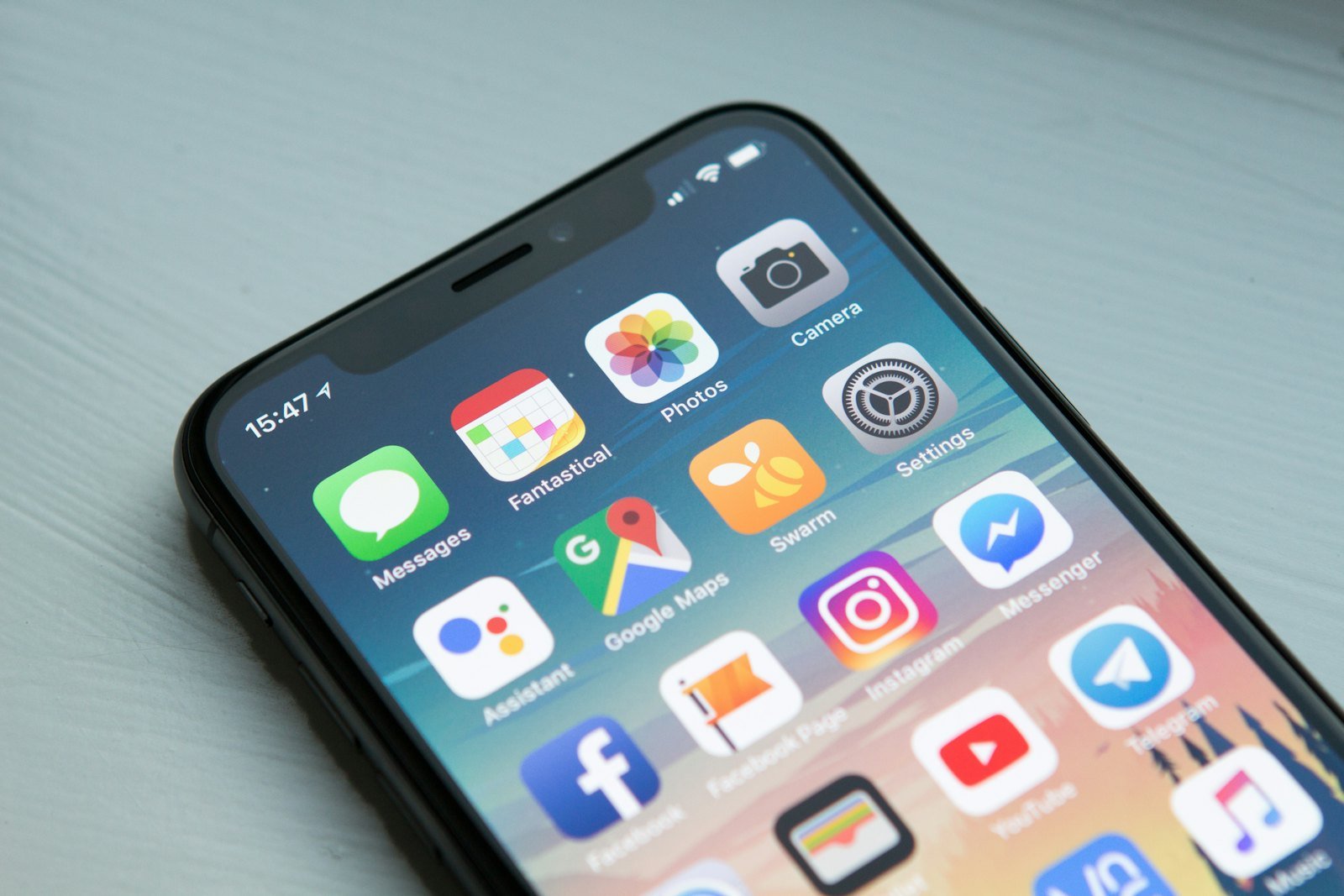 A mobile app on a phone