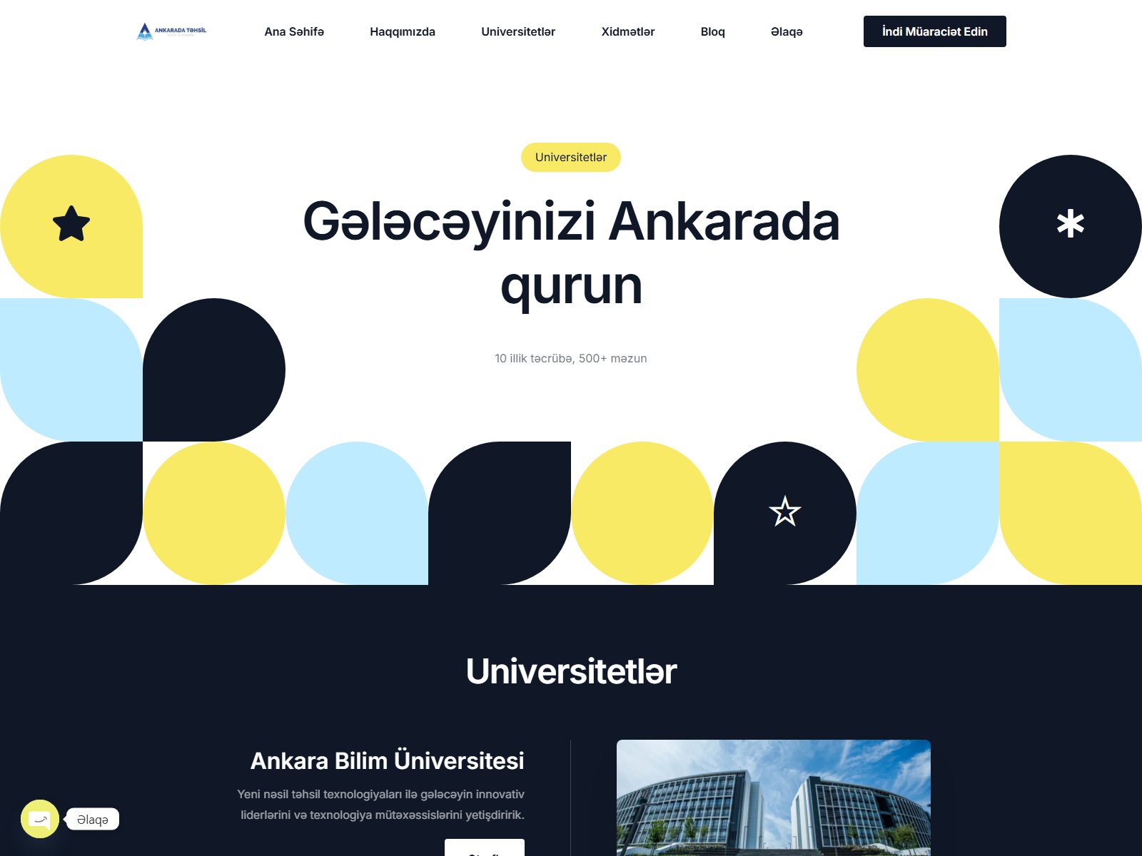 Universitetlər səhifəsi